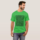 Oude School Hip Hop Muziek Rapper Teksten Cool Rap T-shirt (Voorkant volledig)