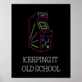 Oude school houden - kabinet Arcade Poster (Voorkant)