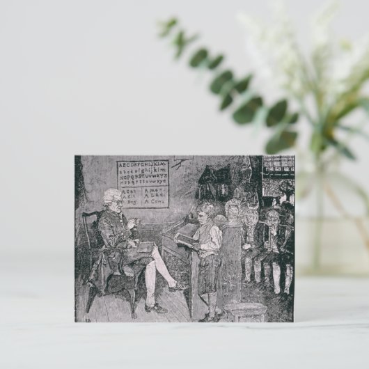 Oude School in Pennsylvania Briefkaart (Staand voorkant)