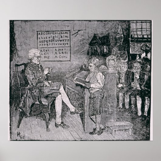 Oude School in Pennsylvania Poster (Voorkant)