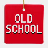 OUDE SCHOOL KERAMISCH ORNAMENT (Achterkant)