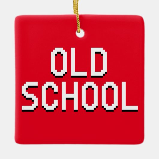 OUDE SCHOOL KERAMISCH ORNAMENT (Voorkant)