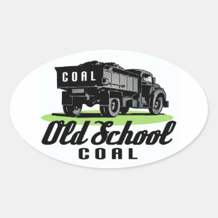 OUDE SCHOOL KOOL OVALE STICKER