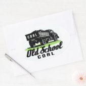 OUDE SCHOOL KOOL OVALE STICKER (Envelop)