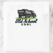 OUDE SCHOOL KOOL OVALE STICKER (Tas)