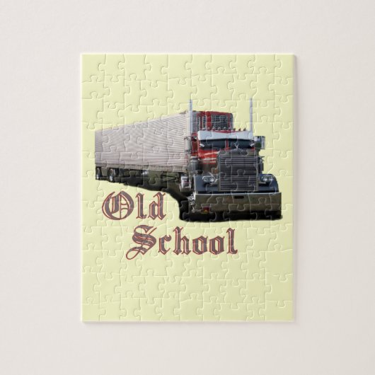 Oude school legpuzzel (Verticaal)