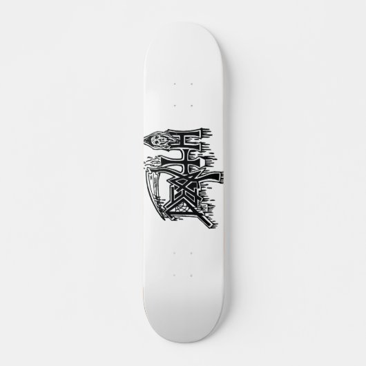 Oude school logo persoonlijk skateboard (Voorkant)