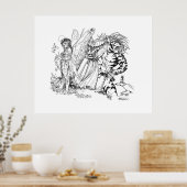 Oude school Magische Mischief in de bergen Poster (Keuken)