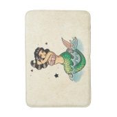 Oude school Mermaid Beauty Badmat (Voorkant Verticaal)