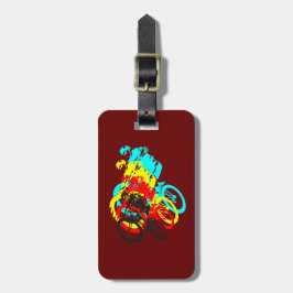 Oude school MTB / Trials fiets wheelie Bagagelabel