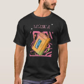 Oude school  muziektape t-shirt (Voorkant)