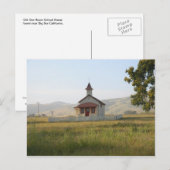 Oude school nabij Big Sur Briefkaart (Voorkant / Achterkant)