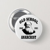 Oude School - Peter Kropotkin Ronde Button 5,7 Cm (Voorkant /achterkant)