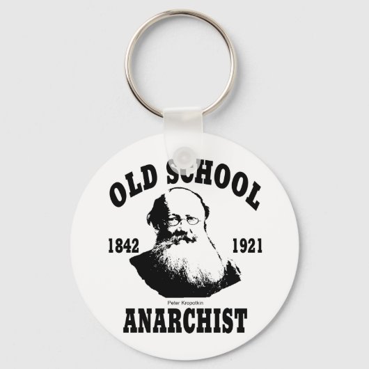 Oude School - Peter Kropotkin Sleutelhanger (Voorkant)