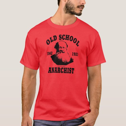 Oude School - Peter Kropotkin T-shirt (Voorkant)