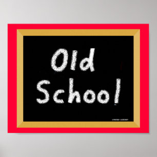 Oude school poster