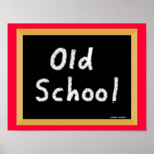 Oude school poster (Voorkant)