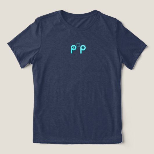 oude school PP Tri-Blend Shirt (Design voorkant)
