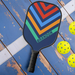 Oude School Retro Nostalgische Vintage Chevron Naa Pickleball Paddle