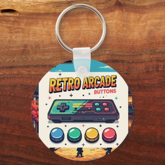 Oude school - Retro Rewind Sleutelhanger (Voorkant)