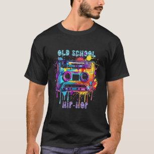 Oude School Retro Smelten Cassette T-shirt