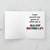 OUDE SCHOOL Retro Video Cats Gamer Birthday Kaart (Binnen)