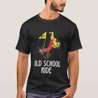 Oude School Ride  Retro Big Wheel T Shirt