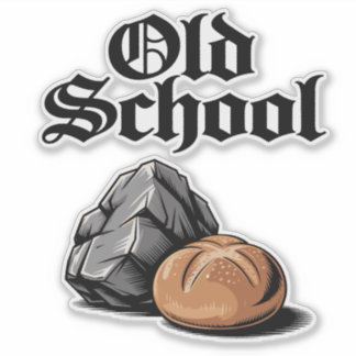 Oude School Rock and Roll Sticker