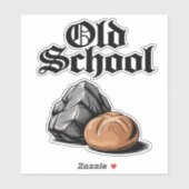 Oude School Rock and Roll Sticker (Vel)