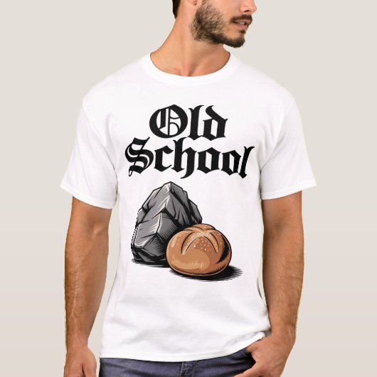 Oude school rock-'n-roll t-shirt (Voorkant)
