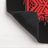 Oude school rode logo mousepad muismat (Hoek)