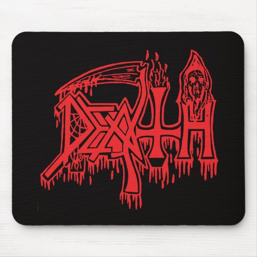 Oude school rode logo mousepad muismat (Voorkant)