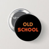 Oude school ronde button 5,7 cm (Voorkant /achterkant)
