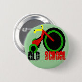 Oude school ronde button 5,7 cm (Voorkant /achterkant)