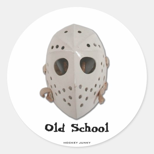 OUDE SCHOOL RONDE STICKER (Voorkant)