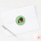 Oude school ronde sticker (Envelop)