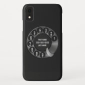 Oude school Rotary Dial Phone Black Case-Mate iPhone Case (Achterkant)