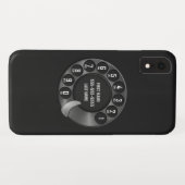 Oude school Rotary Dial Phone Black Case-Mate iPhone Case (Achterkant (horizontaal))