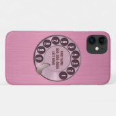 Oude school Rotary Dial Pink Case-Mate iPhone Case (Achterkant (horizontaal))