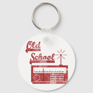 Oude school sleutelhanger