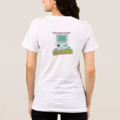 Oude School Speler 90er Jaren Retro Gaming Design Tri-Blend Shirt (Achterkant)