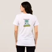 Oude School Speler 90er Jaren Retro Gaming Design Tri-Blend Shirt (Achterkant volledig)