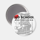 Oude school: sport pop kunst magneet (Voorkant / Achterkant)