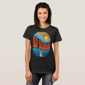 Oude school Sunset Old School Groovy Stropdas D T-shirt (Voorkant volledig)