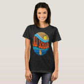Oude school Sunset Old School Groovy Stropdas D T-shirt (Voorkant volledig)