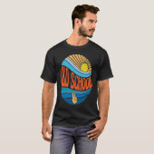 Oude school Sunset Old School Groovy Stropdas D T-shirt (Voorkant volledig)