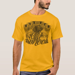 Oude school t-shirt