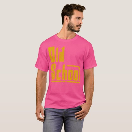 Oude school t-shirt (Voorkant volledig)