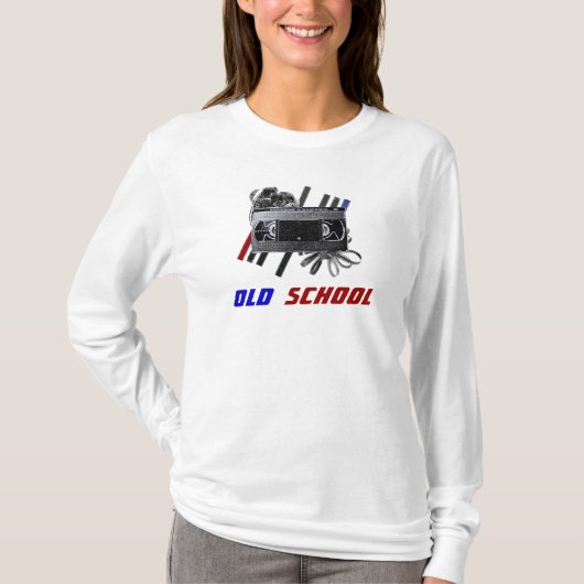 Oude school t-shirt (Voorkant)