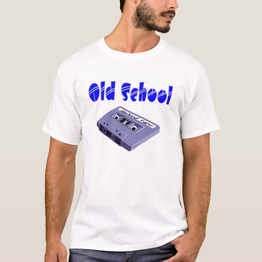 Oude school - tape t-shirt (Voorkant)